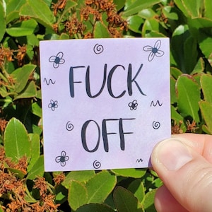 Curse Word Stickers for Laptop, Swear Word Gifts for Best Friend, Cuss Word Stickers for Hydrofask, Sister Christmas Gifts for Women