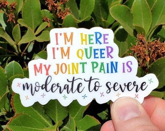 LGBTQ Stickers for Laptop, Chronic Illness Stickers for Hydroflask, Pride Stickers for Water Bottle, Queer Stickers, Pride Gifts for Women