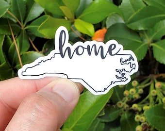 North Carolina-Aufkleber für Laptop, North Carolina-Geschenke für Schwester, NY-Aufkleber für Wasserflasche, Zustandsaufkleber für Hydroflask