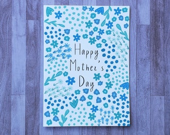 Mothers Day Card From Daughter, Floral Card for Mom, Garden Gifts for Mother, First Mothers Day Card for Her, Mothers Day Card for Grandma