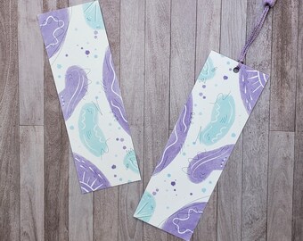 Abstract Bookmark for Women, Book Lover Gift for Best Friend, Pretty Bookmark With Tassel, Purple Bookmark, Bookworm Gift for Sister