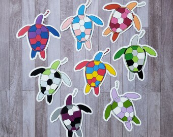 Pride Animal Sticker for Laptop, Pride Gift for Best Friend, LGBTQ Sticker for Water Bottle, Queer Sticker for Computer, Pride Flag Sticker