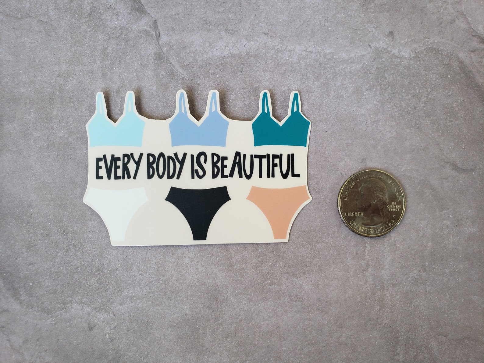 Body Positive Sticker for Laptop, Self Love Stickers for Water Bottle ...