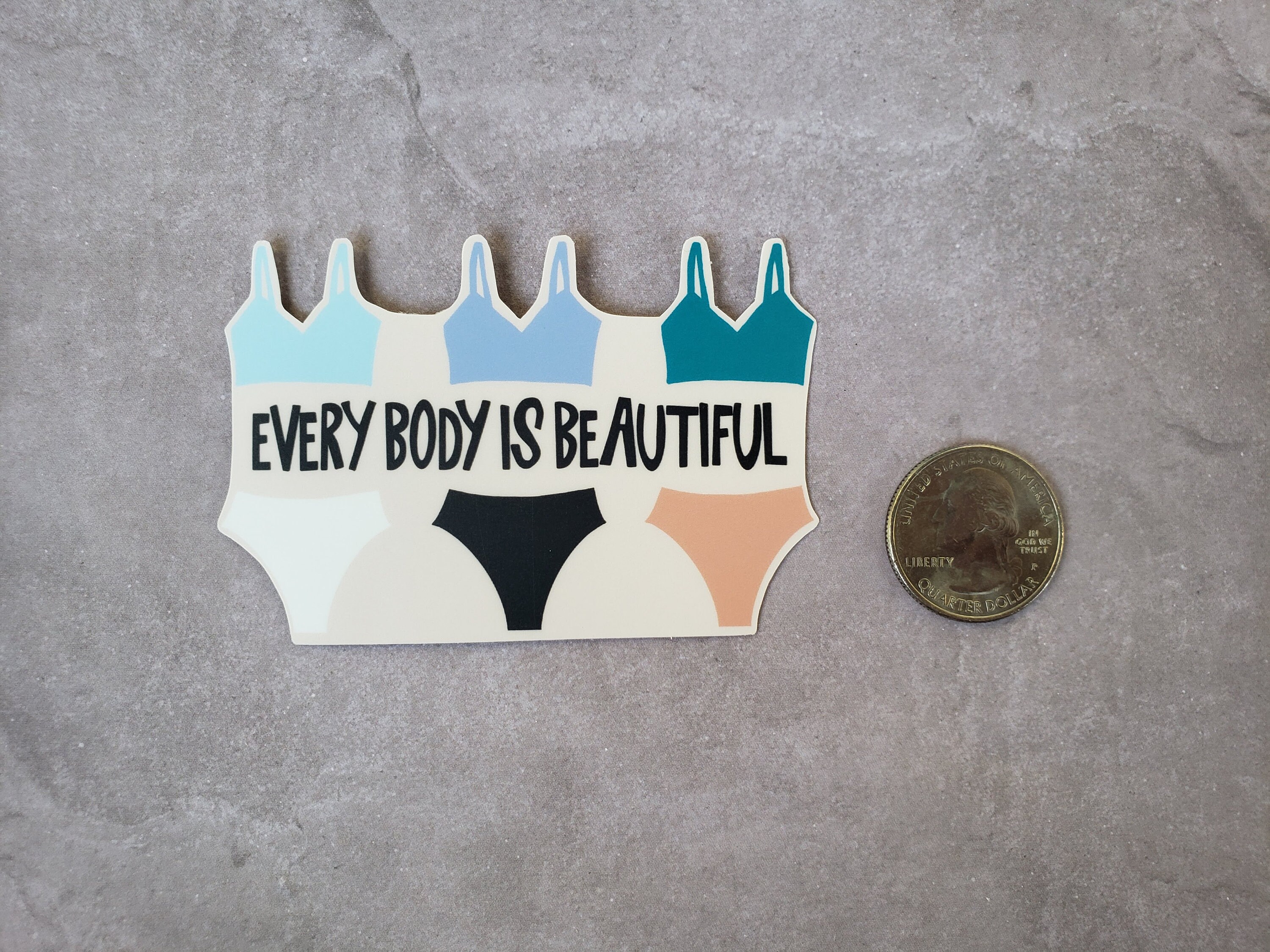 Body Positive Sticker for Laptop, Self Love Stickers for Water Bottle ...