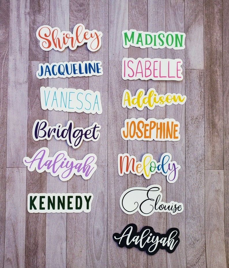 Personalized Name Sticker for Water Bottle Your Name Sticker | Etsy