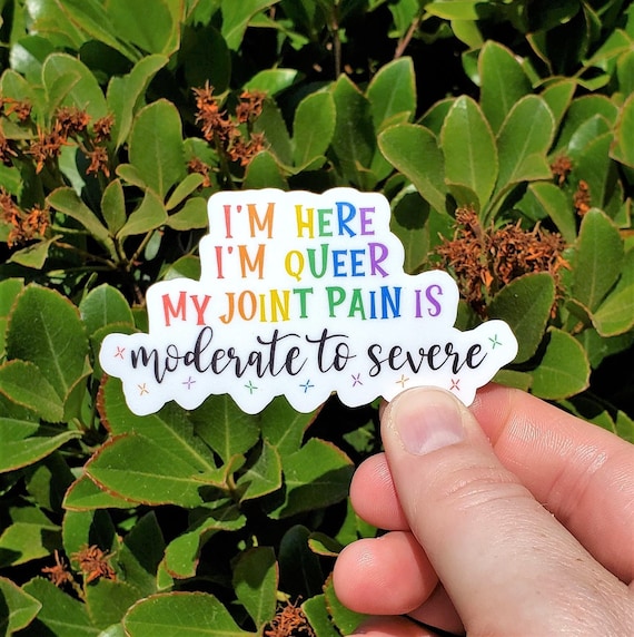 LGBTQ Sticker for Laptop, Chronic Illness Sticker for Water Bottle, Pride Sticker for Cup, Coming Out Gift for Friend, Queer Sticker for Car