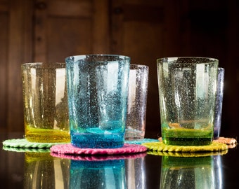 Fair Trade Bright Silky Jute Coasters