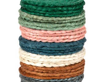 Fair Trade Silky Jute Round Coasters