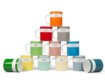 NEW! Colour Dictionary Bone China Mug Collection