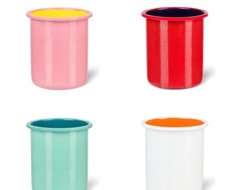 Colorful Enamelware Bathroom Collection