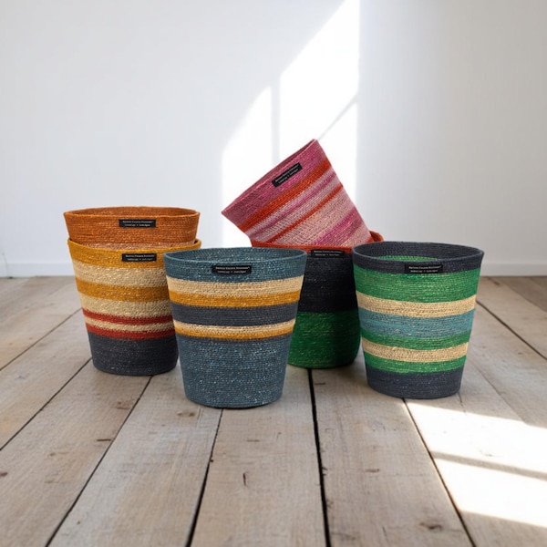 Seagrass Waste Paper Basket / Bin