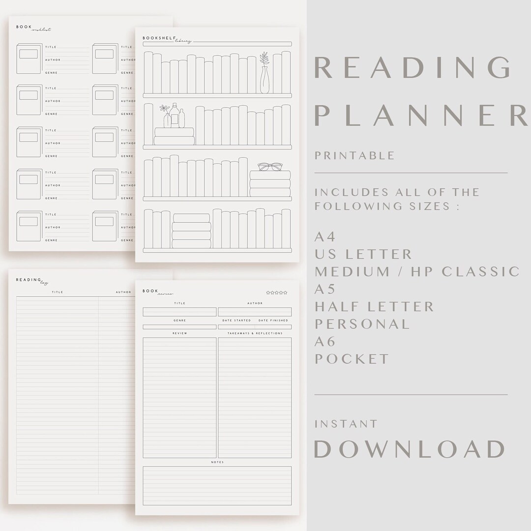 Book Planner Template Pdf