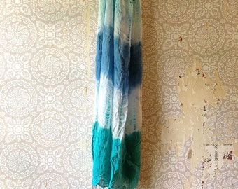 Tie-Died Viscose Scarf