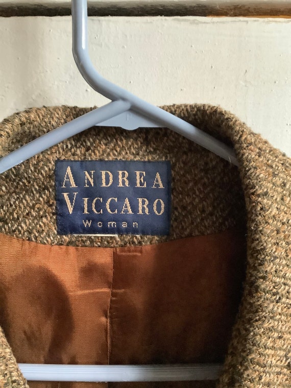 Andrea Viccaro Brown Woven Jacket - image 2