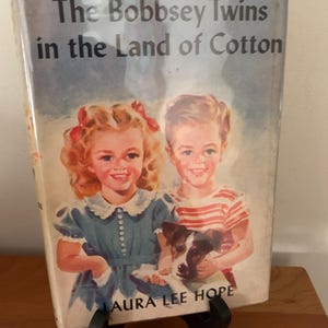 Laura Lee Hope - Bobbsey Twins in The Land of Cotton - 1950s era Hardcover