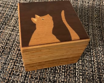 Cat Inlay Box - Etsy