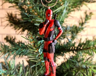 Deadpool Figure (Coy Pose) Christmas Ornament