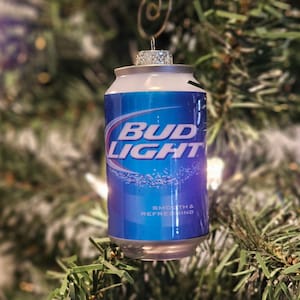 Bud Light Can Christmas Ornament
