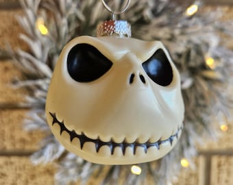 Jack Skellington Head (V2) "Mischievous" Christmas Ornament