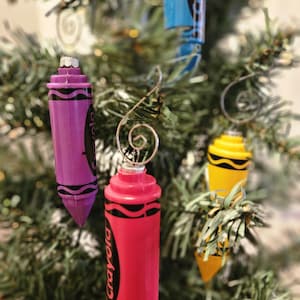 Kleurpotlood (willekeurig) kerstornament