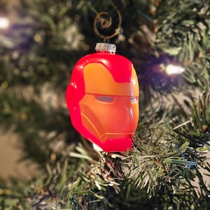 Iron Man Head Christmas Ornament