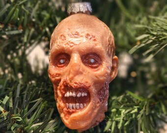 Walking Dead Head "Hairless" Christmas Ornament