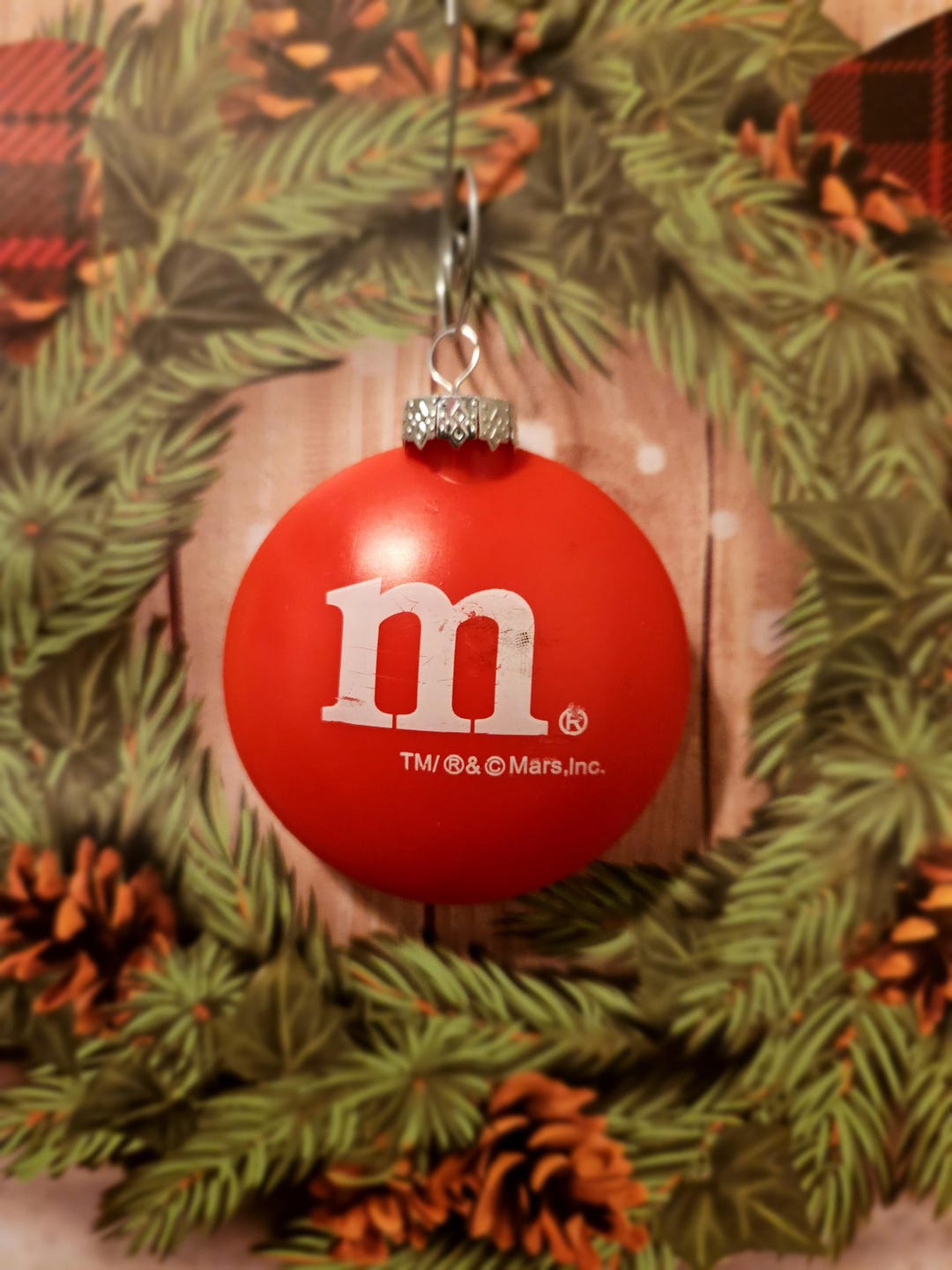 Red M&M Candy Christmas Ornament - Etsy