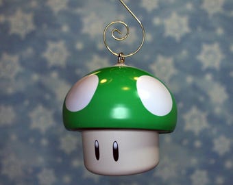 Mario Green Mushroom Christmas Ornament