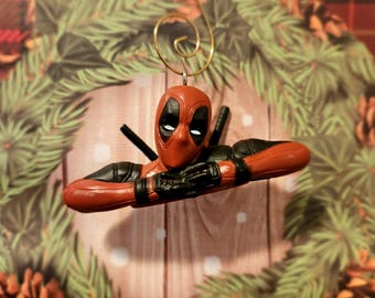 Deadpool Portrait Pose Christmas Ornament