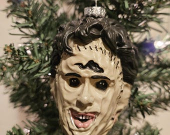 Leatherface ver2 Head Christmas Ornament