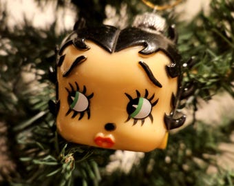 Betty Boop Head Christmas Ornament