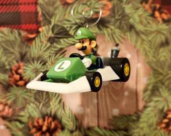 Luigi Cart Christmas Ornament