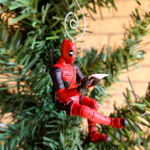 Deadpool Figure (Reading Pose) Christmas Ornament