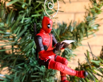 Deadpool Figure (Reading Pose) Christmas Ornament