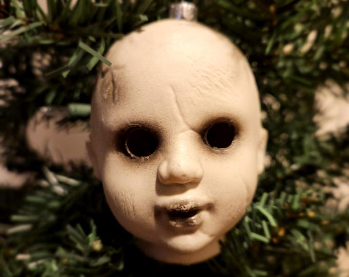 Evil Doll Head (V1) Christmas Ornament
