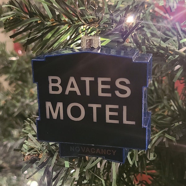 Bates Motel Sign Christmas Ornament