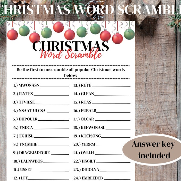 Xmas word unscramble, Christmas wording, word scramble, Christmas classroom, Xmas family games, family Christmas fun games, Christmasparty