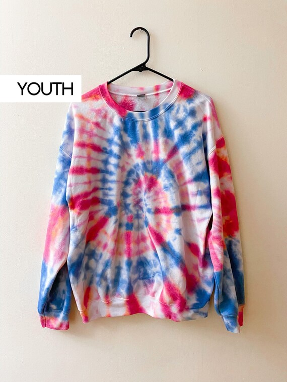 custom tie dye crewneck