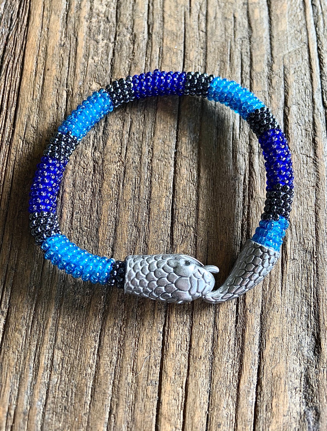 Snake Bracelet Blue Snake Bracelet Animal Jewelry Gifts for Etsy