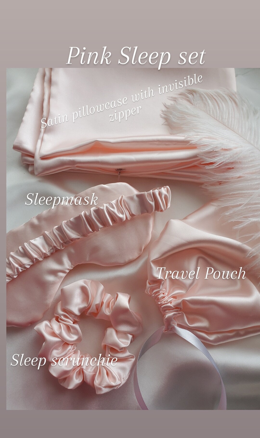 Coffret Zoe Ayla - Taie Satin, Masque Yeux & Rouleau De Massage - Neuf (emballage Un Peu Sale)