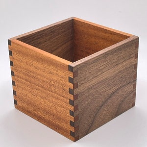 Wood Salt Cellar, Salt Pig, Pinch Pot, Pinch Bowl, Sugar Bowl, Includes Personalization, Mahogany and Walnut Hardwood
