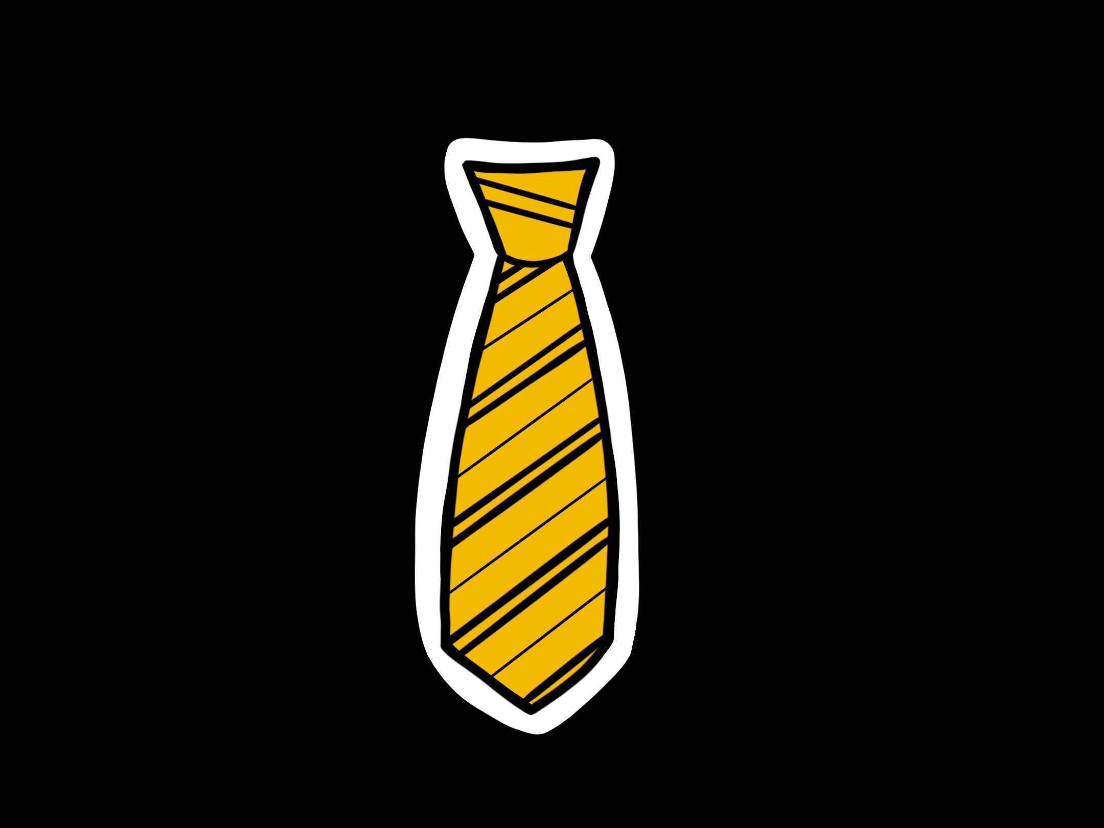 Hufflepuff Tie HARRY POTTER Waterproof sticker Glossy | Etsy