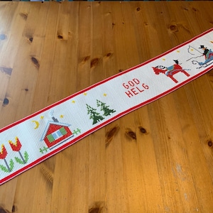 Swedish Christmas Hand-embroidered Wall-hanging
