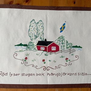 Swedish Hand-painted Wall-hanging