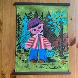Swedish Linen Hand-printed Wall-hanging