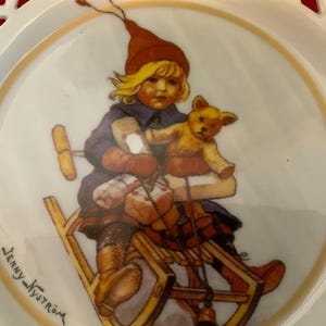 Swedish Collectable Jenny Nyström Christmas Plate