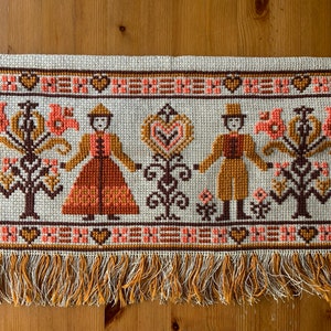 Hand-embroidered Wall-hanging From Sweden