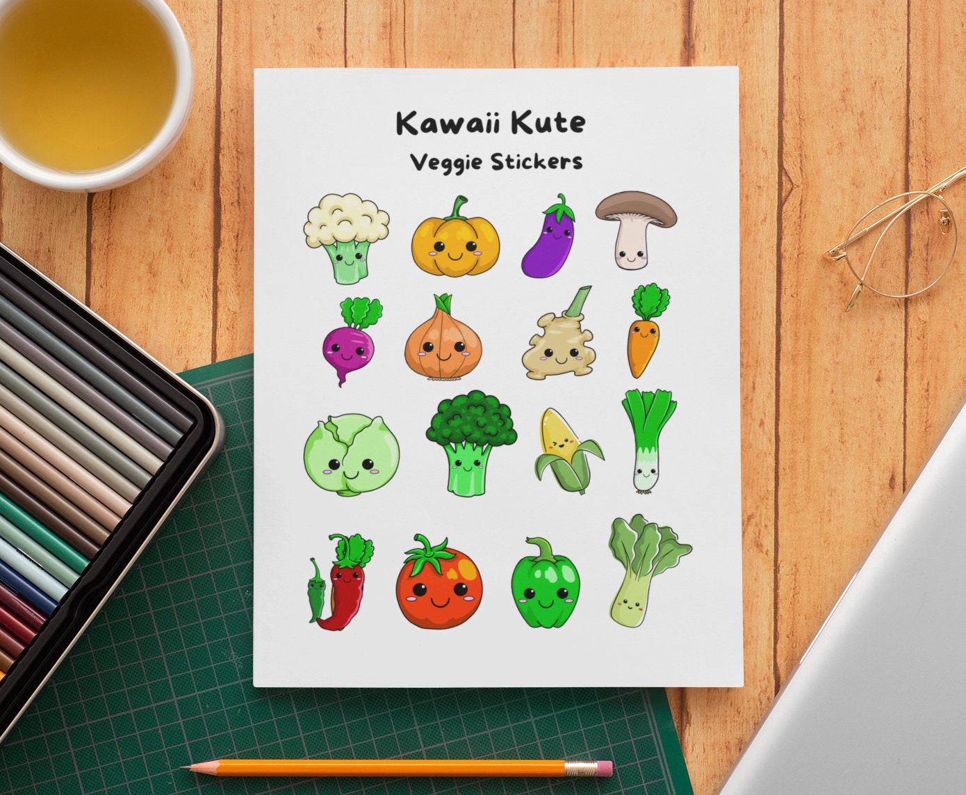 Kawaii Kute Sheet Stickers - Etsy