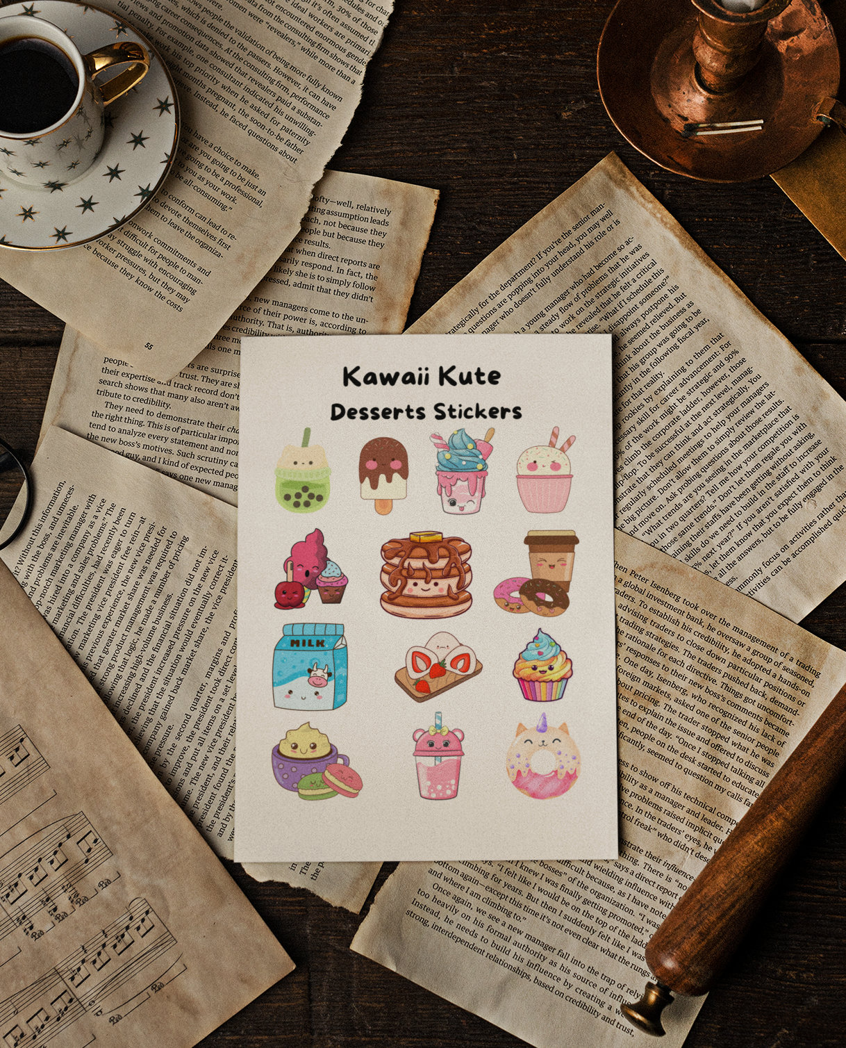 Kawaii Kute Sheet Stickers - Etsy