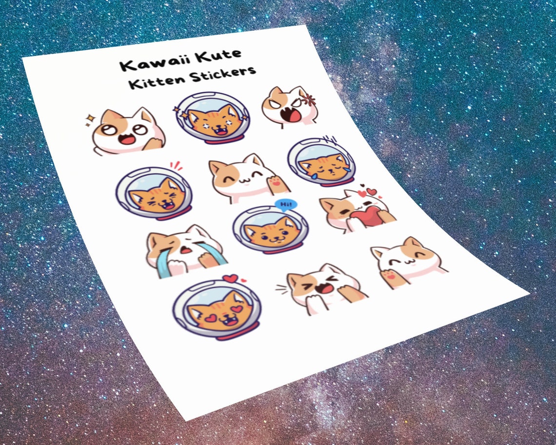 Kute Kawaii Kute Sheet Stickers - Etsy